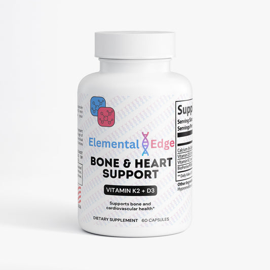 Bone & Heart Support – D3, K2 & Calcium for Strength & Circulation | Elemental Edge