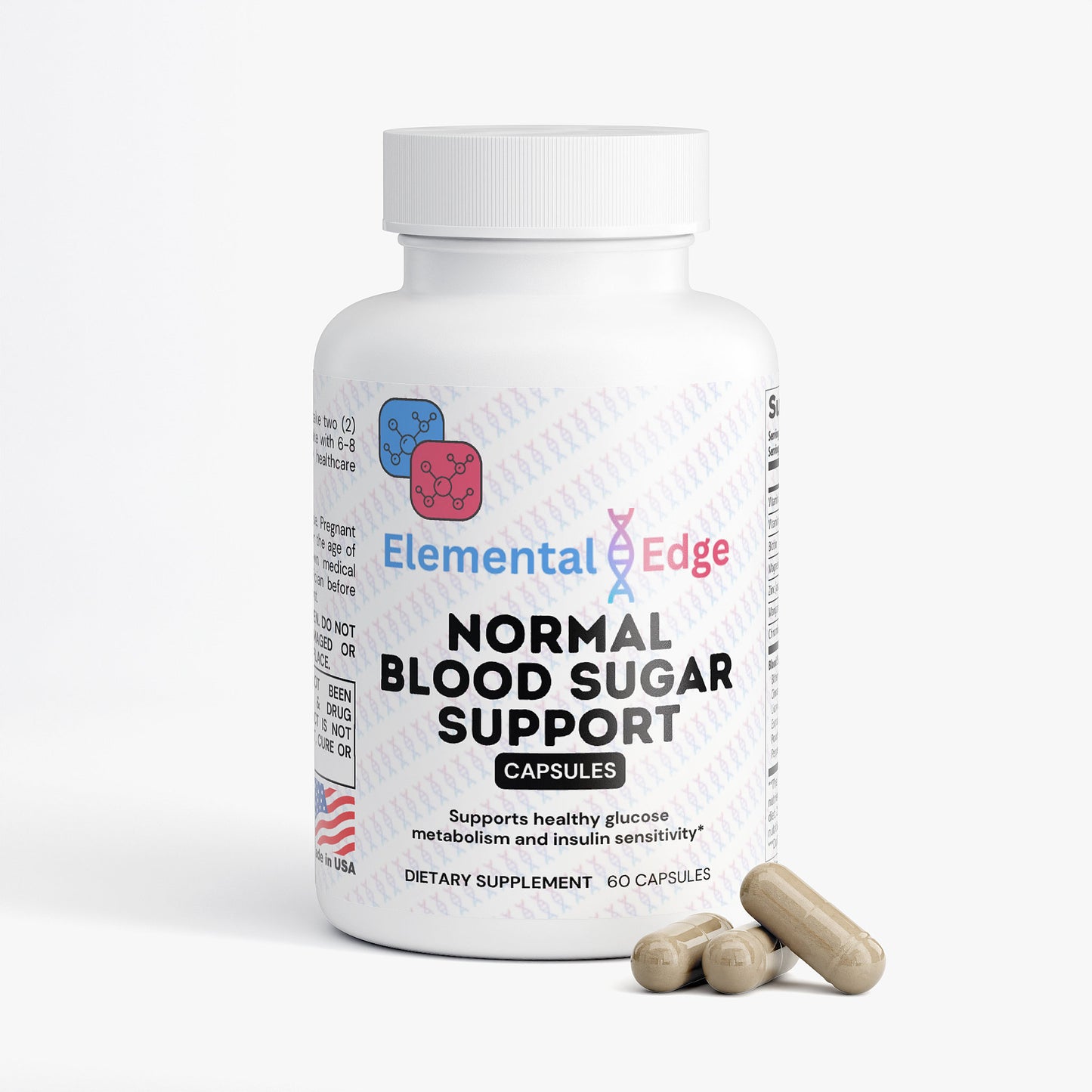 Normal Blood Sugar Support – Glucose, Energy & Metabolism | Elemental Edge