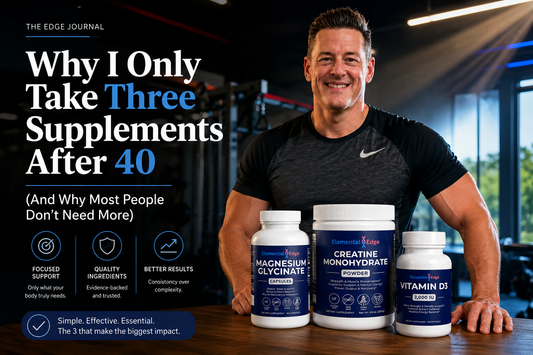 The Three Supplements I Never Skip After 40 (And Why Most People Don't Need More)