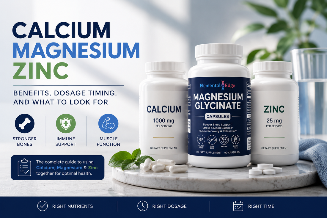 Calcium Magnesium Zinc: Benefits, Timing & What to Look For