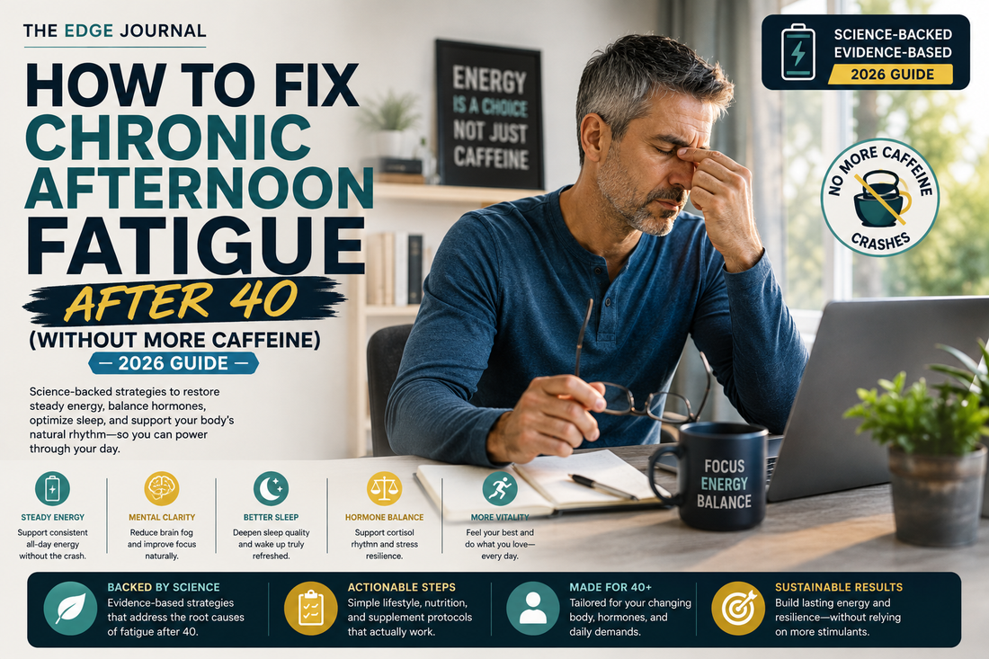 How to Fix Chronic Afternoon Fatigue After 40 (Without More Caffeine)