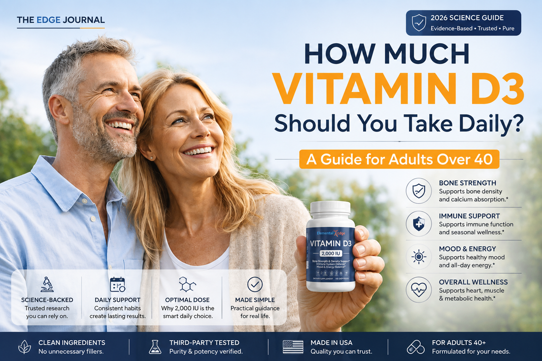 How Much Vitamin D3 Should You Take Daily? A Guide for Adults Over 40