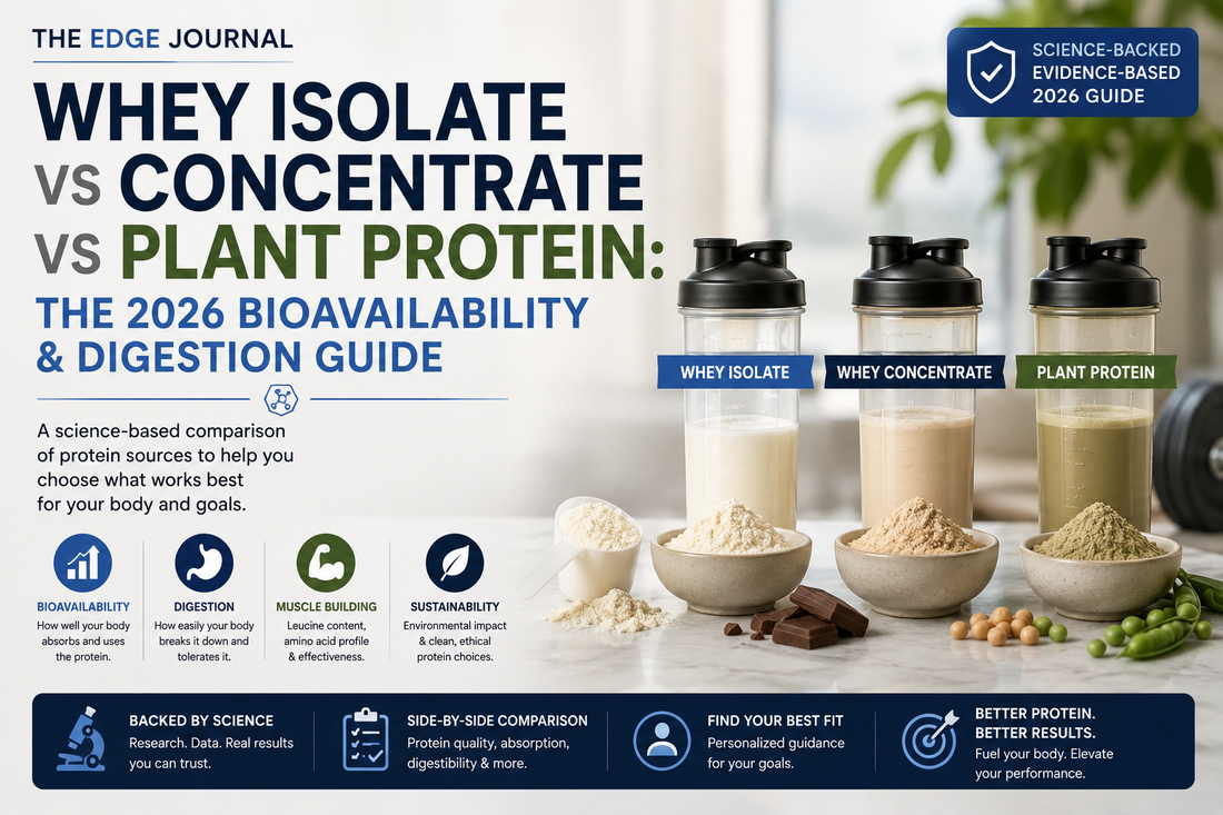 Whey Isolate vs Concentrate vs Plant Protein: The 2026 Bioavailability & Digestion Guide