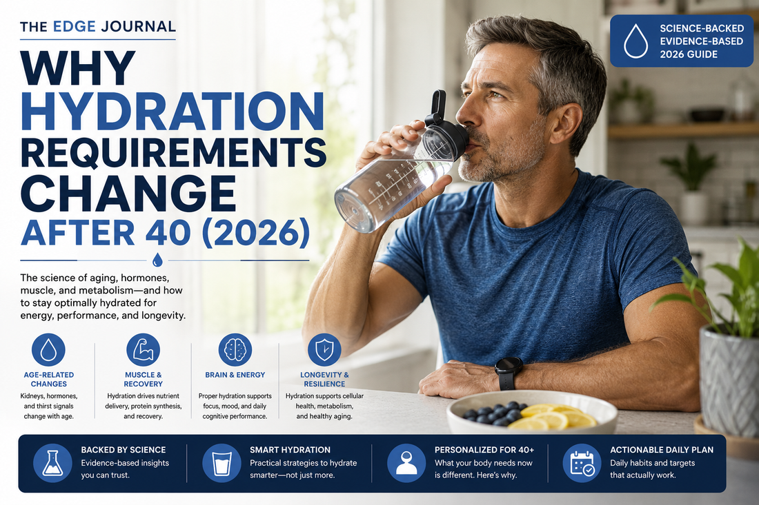 Electrolytes vs Plain Water: Why Hydration Requirements Change After 40 (2026)