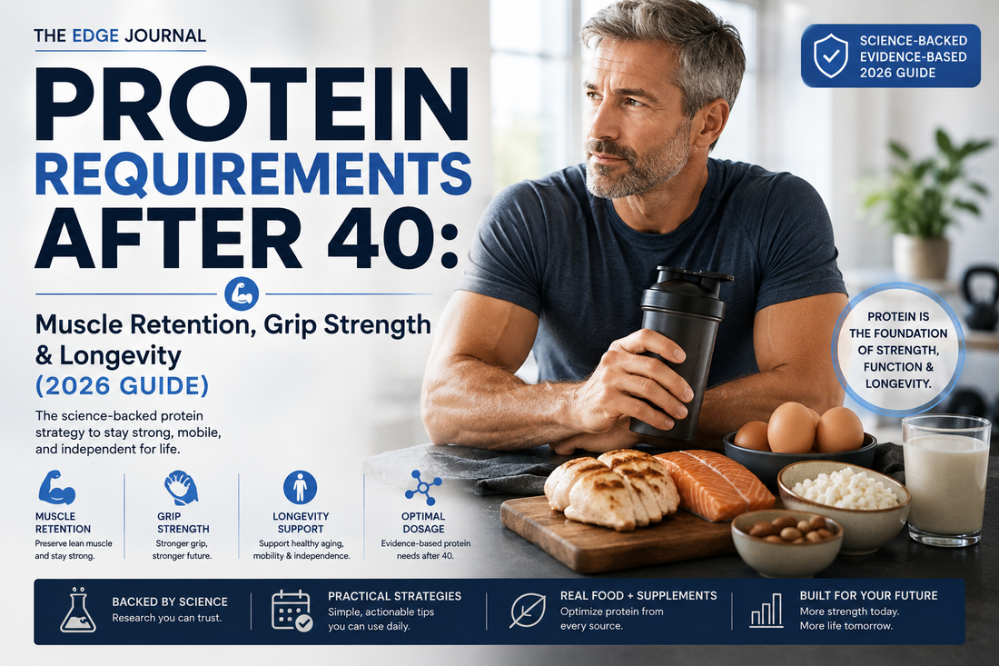Protein Requirements After 40: Muscle Retention, Grip Strength & Longevity (2026 Guide)