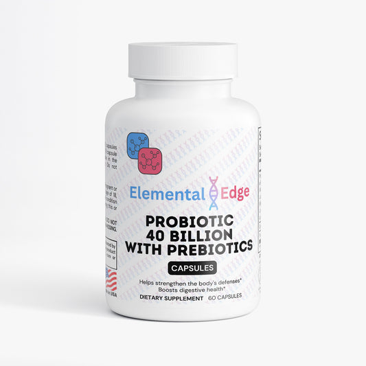 Probiotic 40 Billion + Prebiotics – Gut, Immunity & Digestion Support | Elemental Edge
