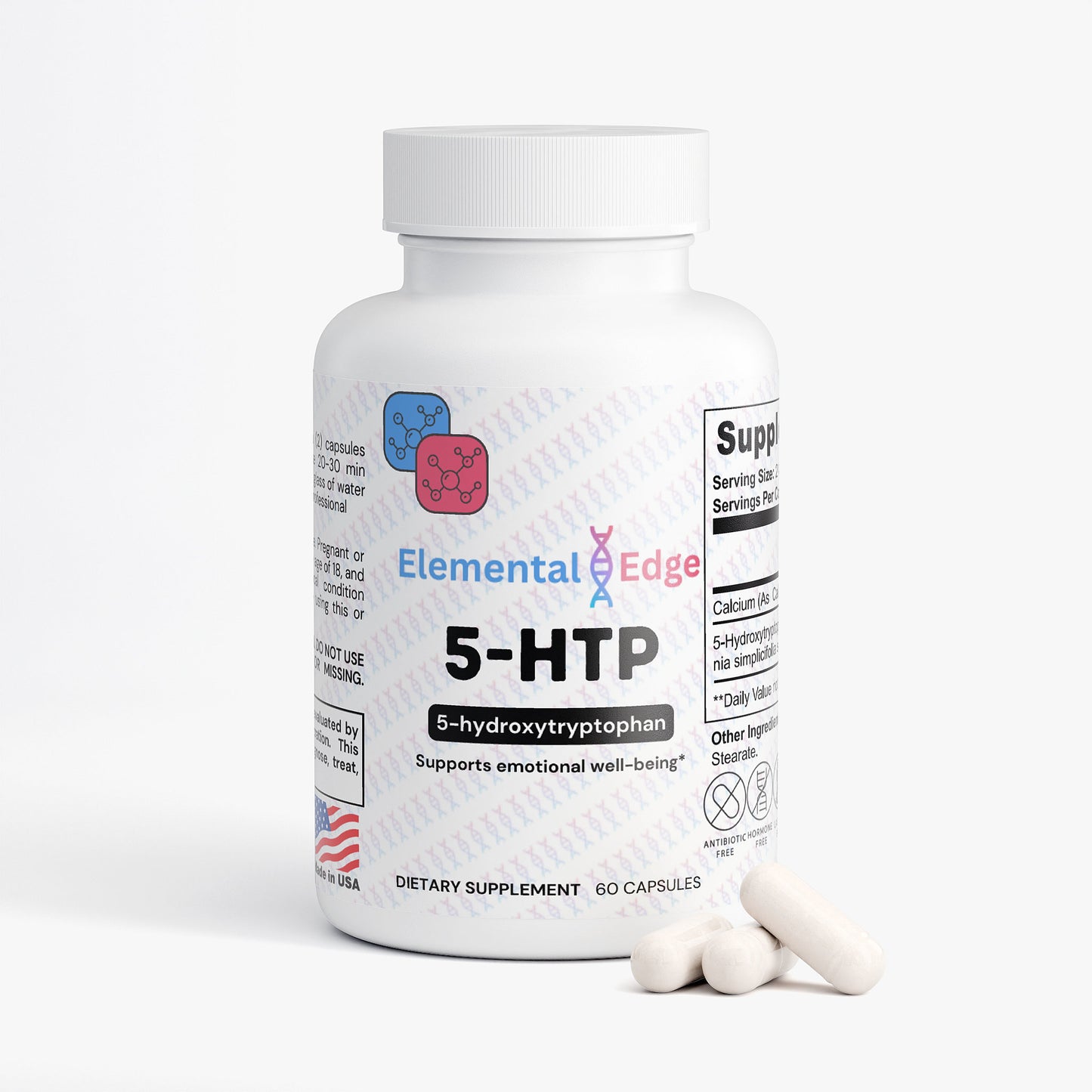 5-HTP Mood, Sleep & Stress Support – Calm, Rest & Emotional Balance | Elemental Edge