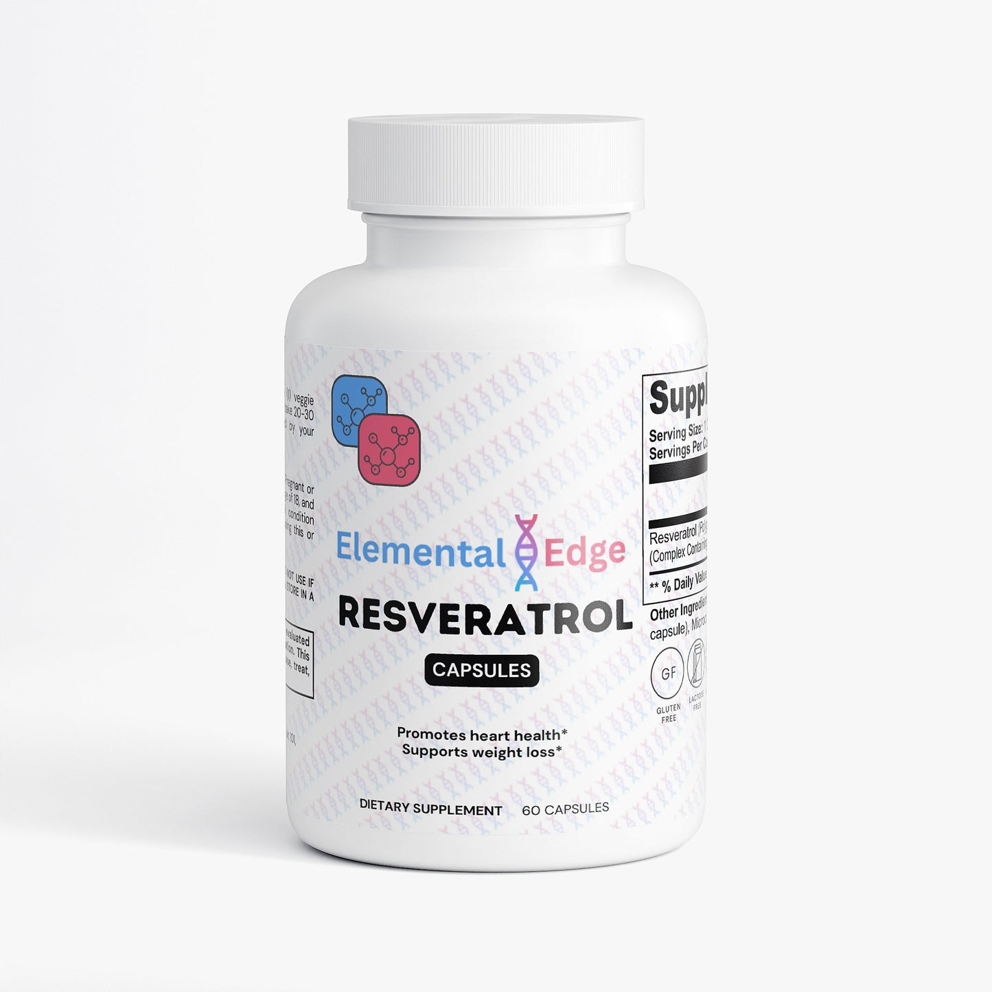 Resveratrol 50% 600mg – Heart, Brain & Anti-Aging Support | Elemental Edge