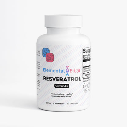 Resveratrol 50% 600mg – Heart, Brain & Anti-Aging Support | Elemental Edge