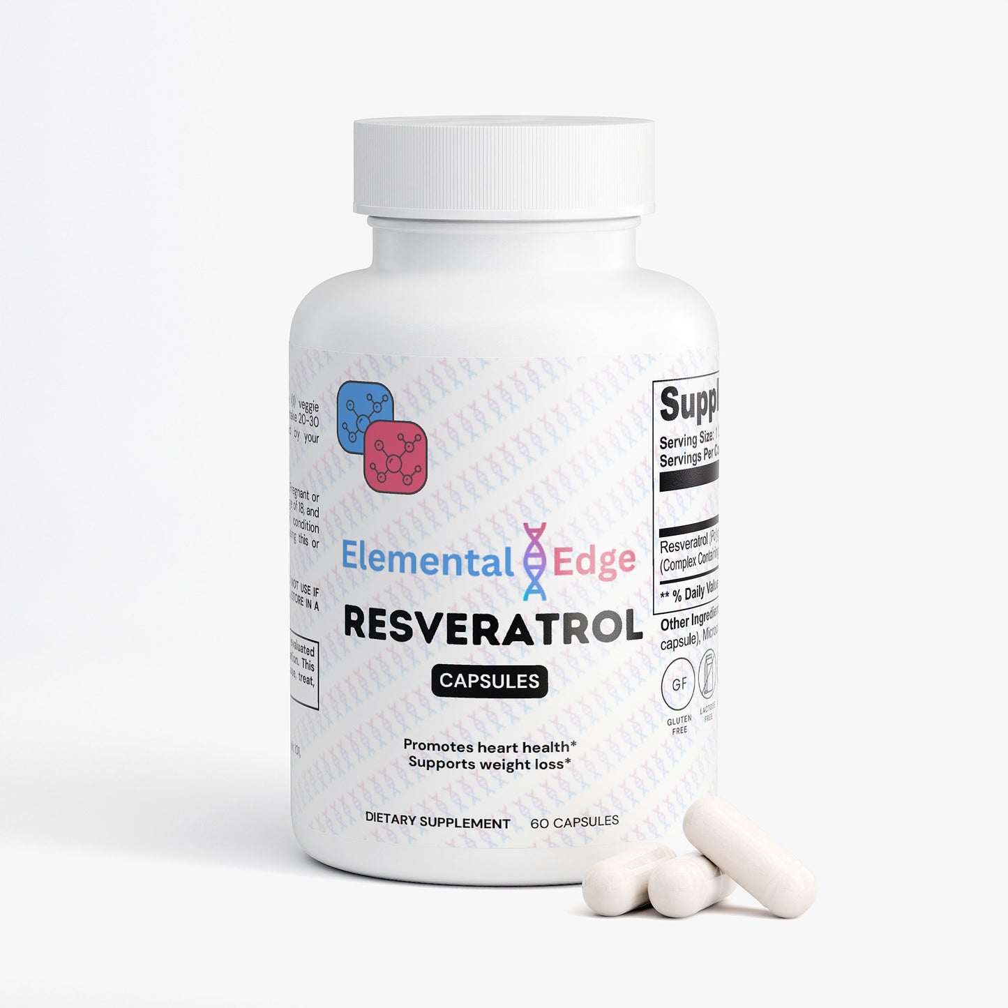 Resveratrol 50% 600mg – Heart, Brain & Anti-Aging Support | Elemental Edge