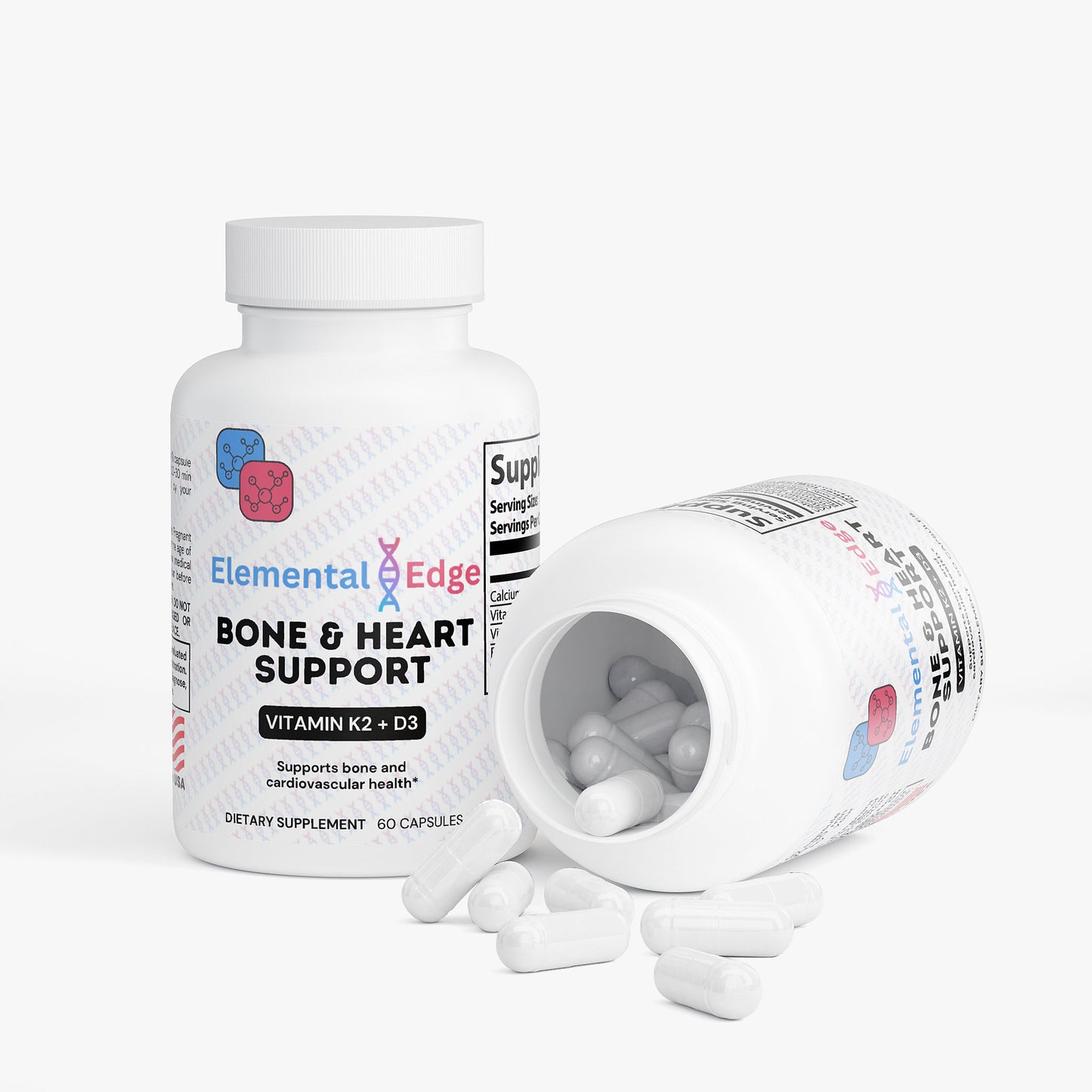 Bone & Heart Support – D3, K2 & Calcium for Strength & Circulation | Elemental Edge