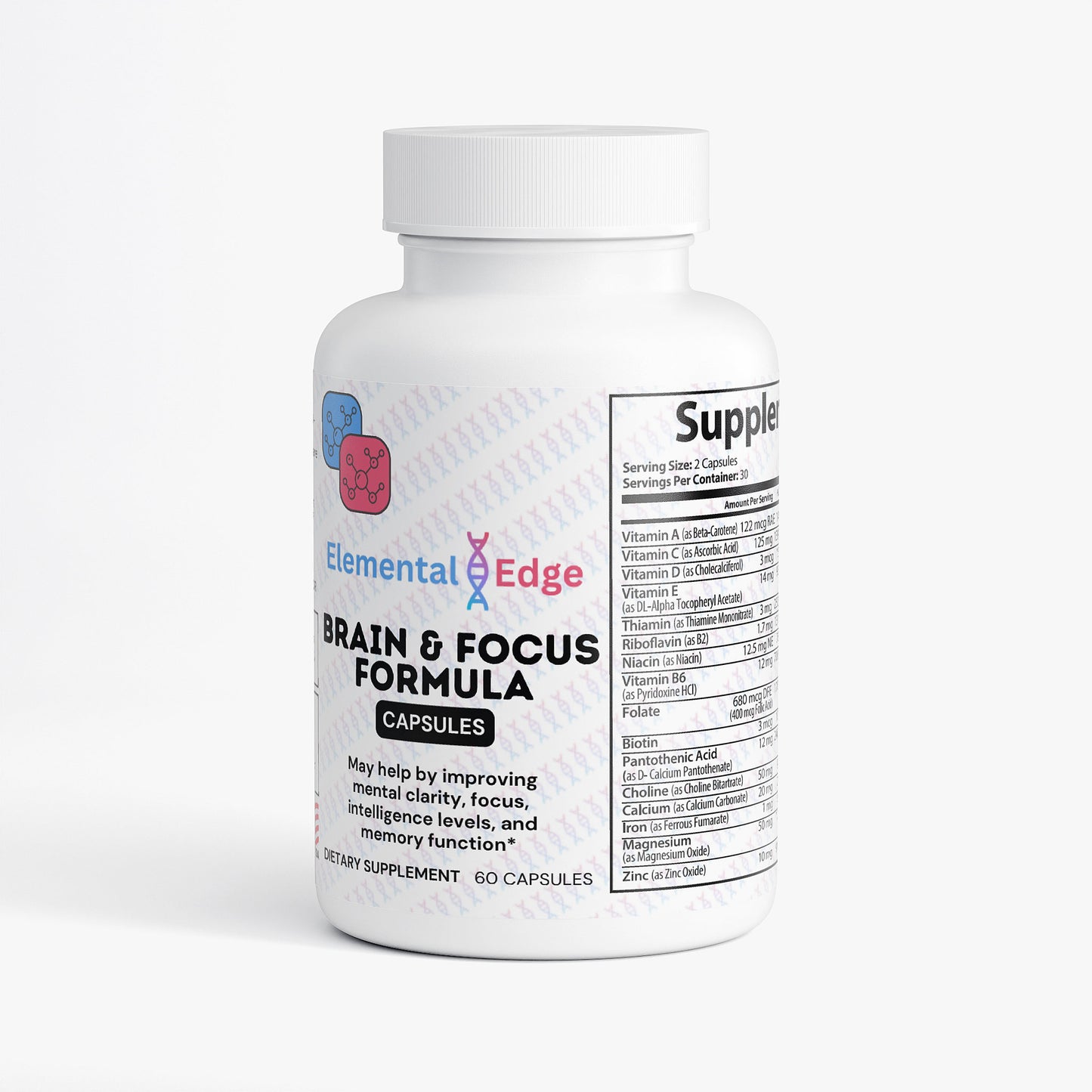 Brain & Focus Formula – Mental Clarity, Memory & Productivity | Elemental Edge