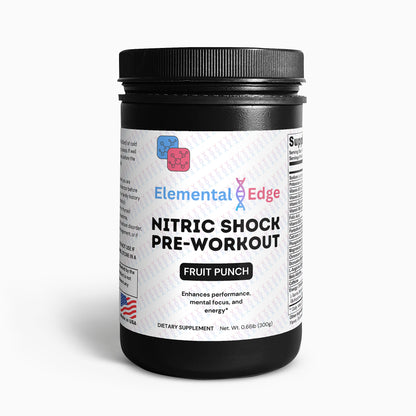 Nitric Shock Pre-Workout – Energy, Endurance & Muscle Pumps | Elemental Edge