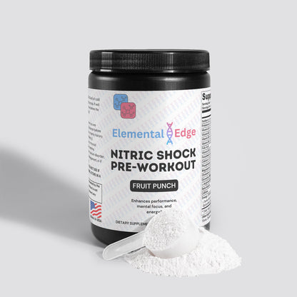 Nitric Shock Pre-Workout – Energy, Endurance & Muscle Pumps | Elemental Edge