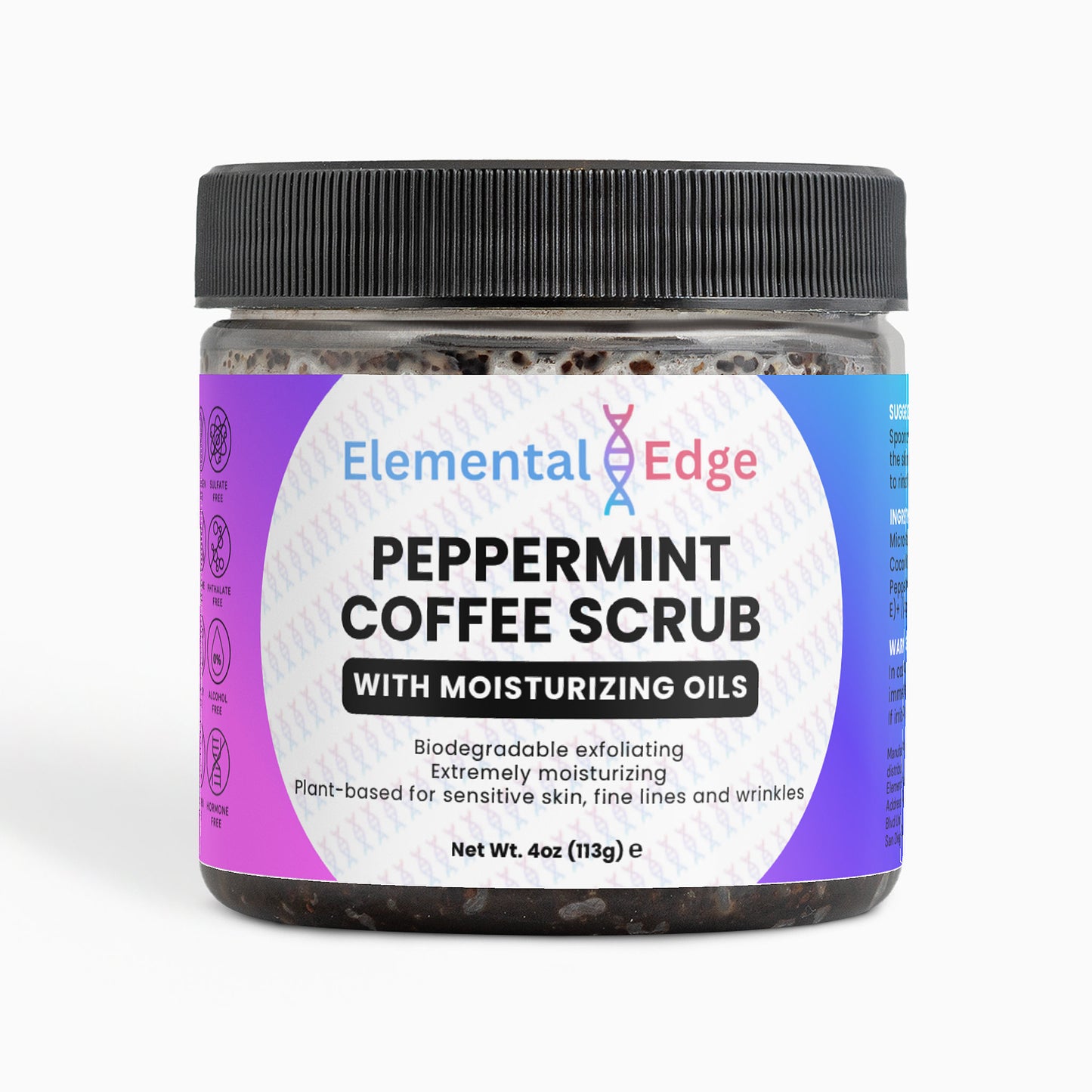 Peppermint Coffee Body Scrub – Natural Exfoliating & Skin Renewal Treatment | Elemental Edge