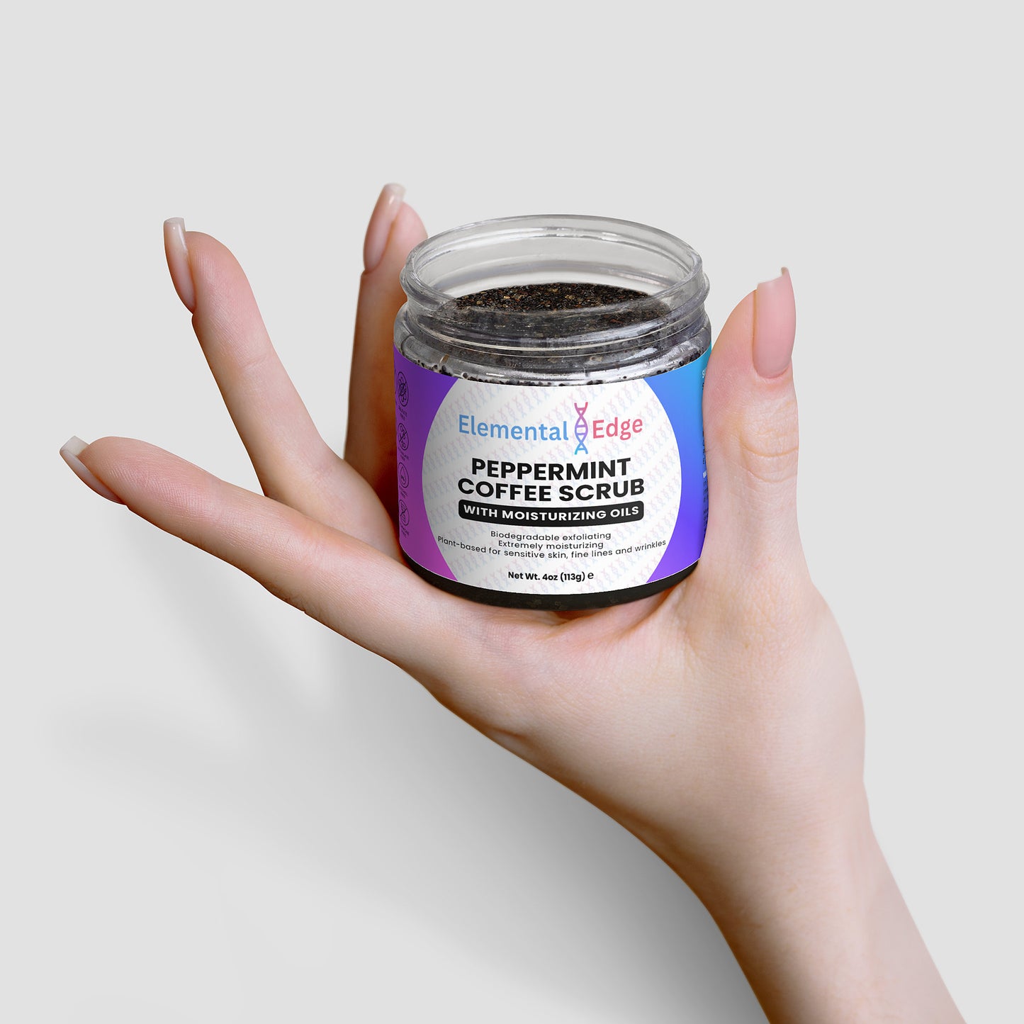 Peppermint Coffee Body Scrub – Natural Exfoliating & Skin Renewal Treatment | Elemental Edge