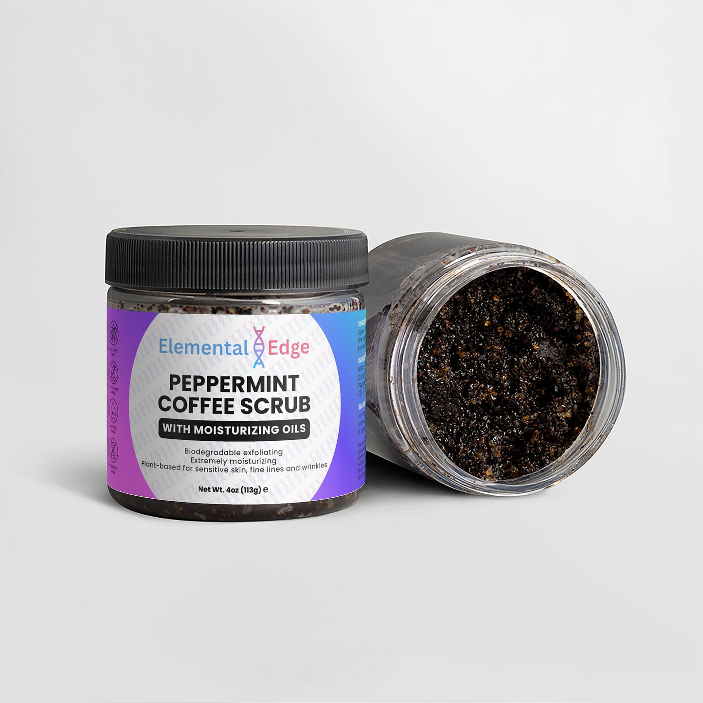 Peppermint Coffee Body Scrub – Natural Exfoliating & Skin Renewal Treatment | Elemental Edge