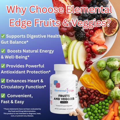 Fruits & Veggies – Daily Superfood Nutrition & Antioxidant Support | Elemental Edge