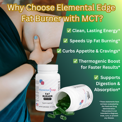 Fat Burner with MCT – Metabolism, Energy & Weight Loss Support | Elemental Edge