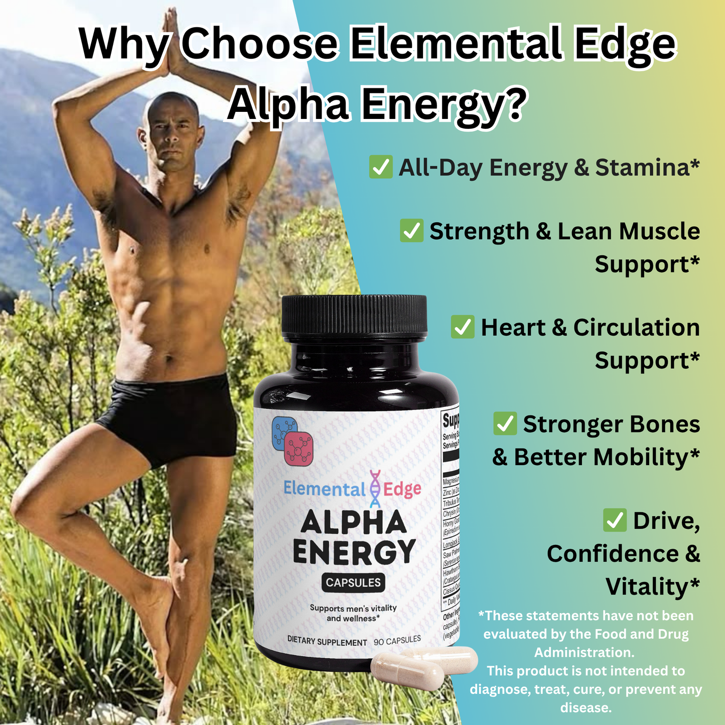 Alpha Energy – Stamina, Strength & Daily Vitality Support | Elemental Edge