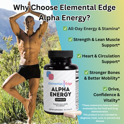 Alpha Energy – Stamina, Strength & Daily Vitality Support | Elemental Edge