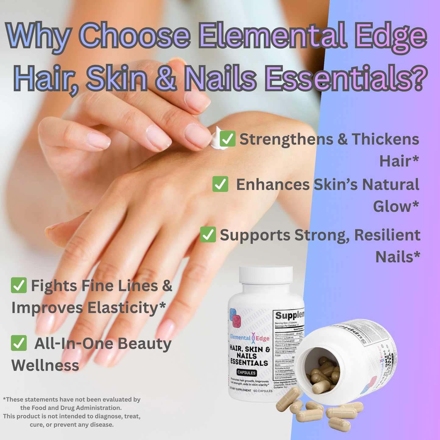 Hair, Skin & Nails Essentials – Beauty, Strength & Radiance | Elemental Edge