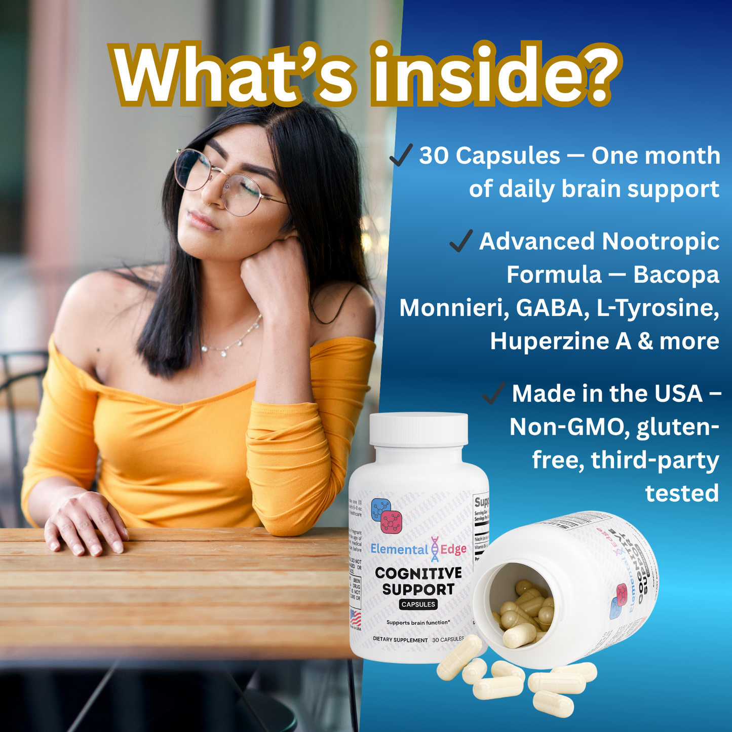 Cognitive Support – Focus, Memory & Mental Energy | Elemental Edge