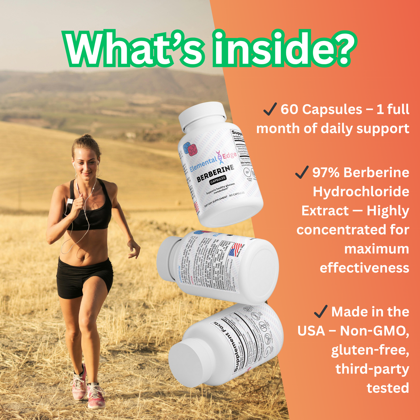 Berberine HCL – Blood Sugar, Heart & Metabolism Support | Elemental Edge