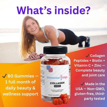 Collagen Gummies – Skin, Hair, Nail & Joint Support | Elemental Edge