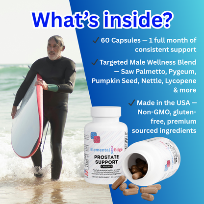 Prostate Support – Urinary Flow, Hormone & Bladder Health | Elemental Edge