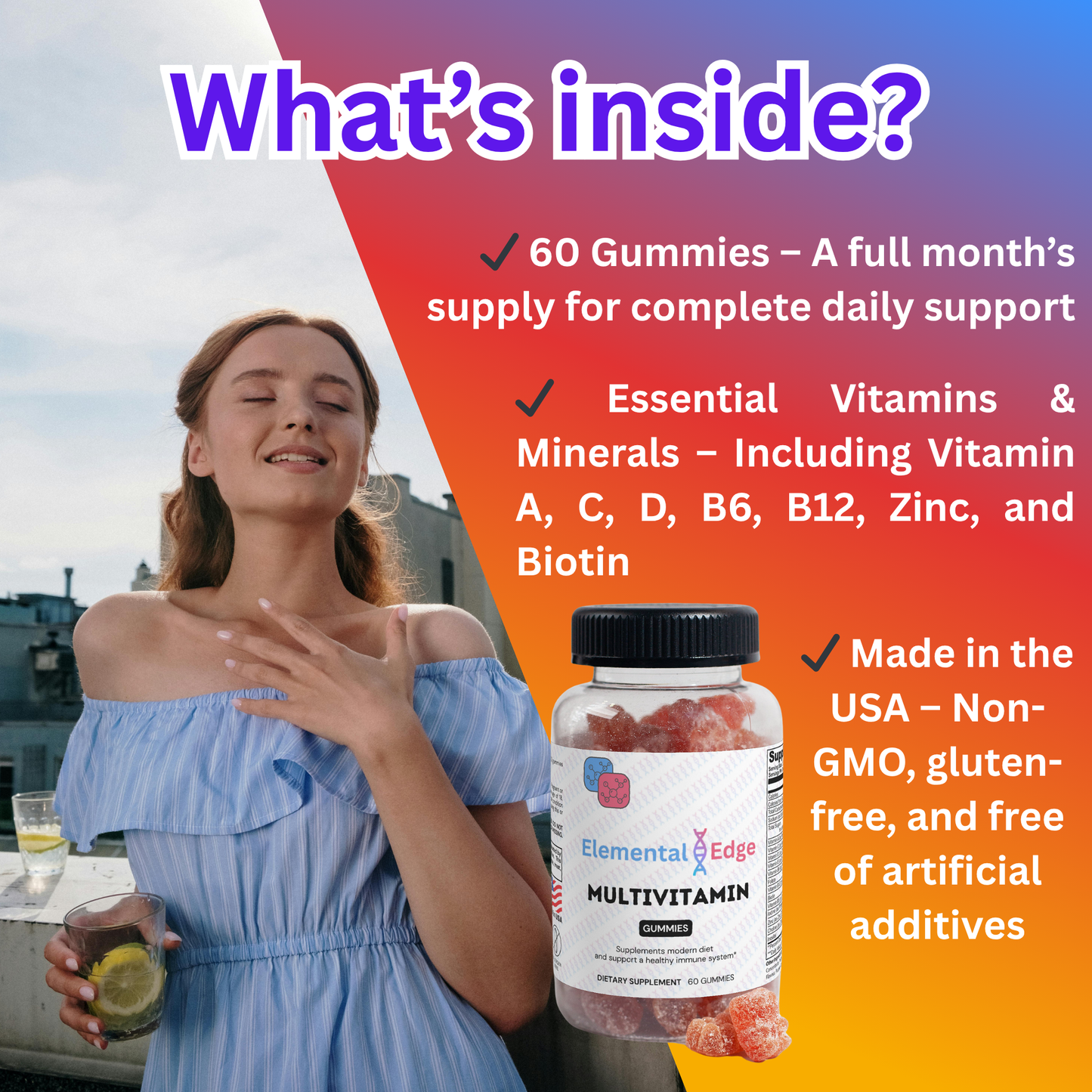 Multivitamin Bear Gummies – Immune, Energy & Daily Wellness | Elemental Edge