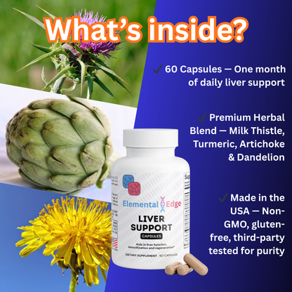 Liver Support – Detox, Cleanse & Regeneration Formula | Elemental Edge