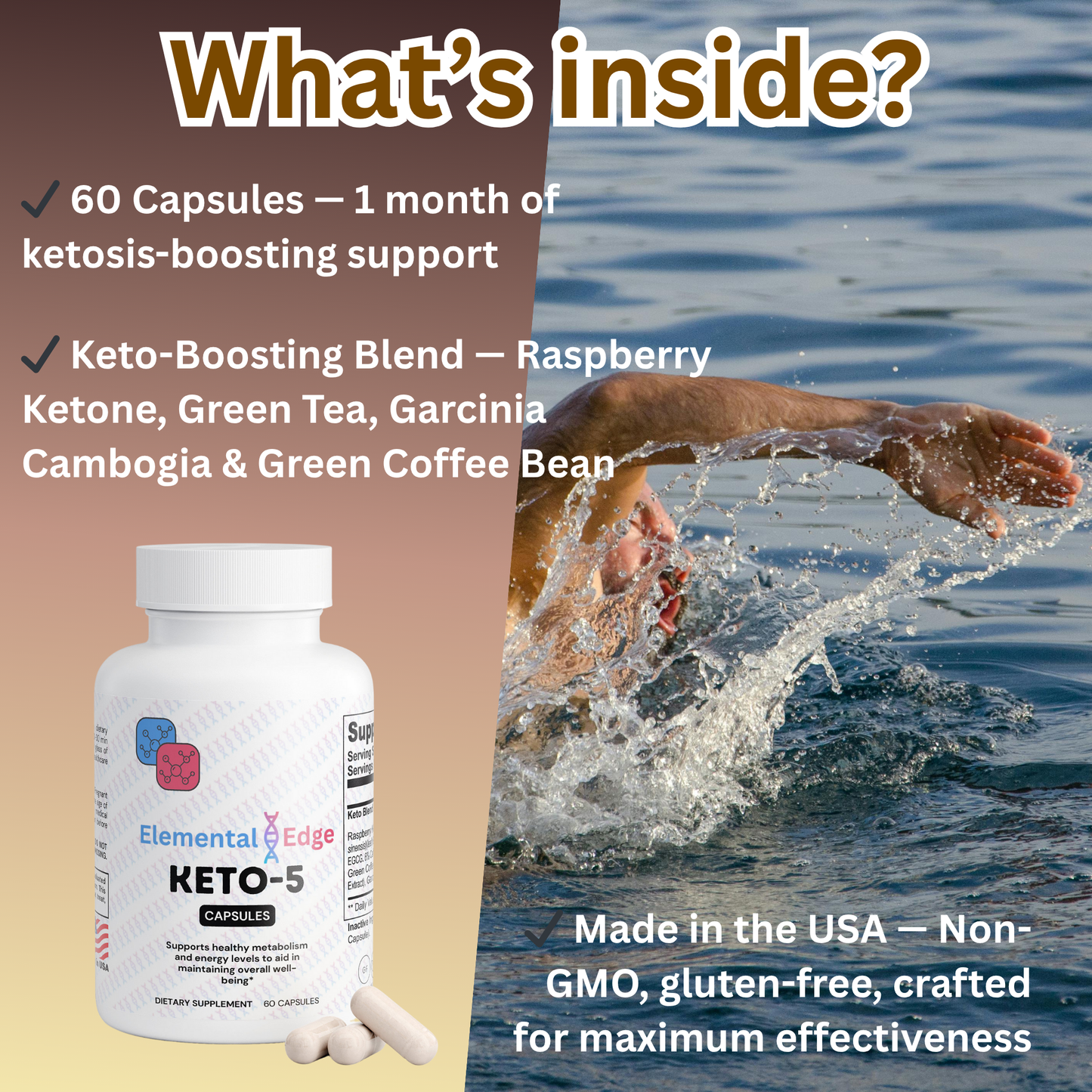Keto-5 – Ketosis, Fat Burning & Energy Support | Elemental Edge