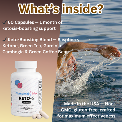 Keto-5 – Ketosis, Fat Burning & Energy Support | Elemental Edge