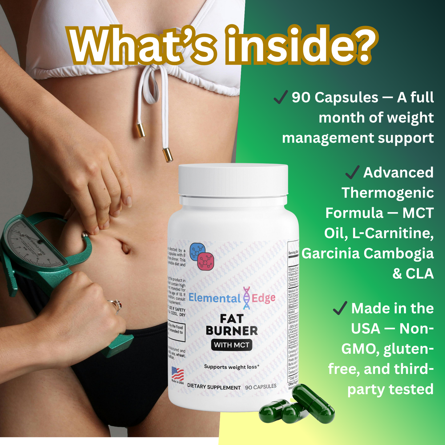 Fat Burner with MCT – Metabolism, Energy & Weight Loss Support | Elemental Edge