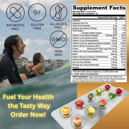 Multivitamin Bear Gummies – Immune, Energy & Daily Wellness | Elemental Edge