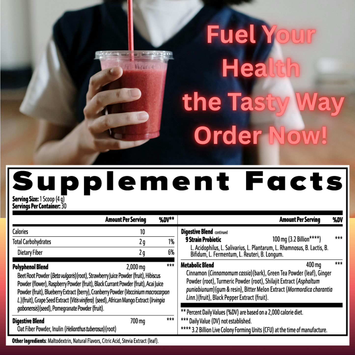 Reds Superfood Powder – Antioxidant, Energy & Gut Health Boost | Elemental Edge