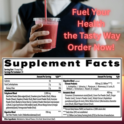 Reds Superfood Powder – Antioxidant, Energy & Gut Health Boost | Elemental Edge