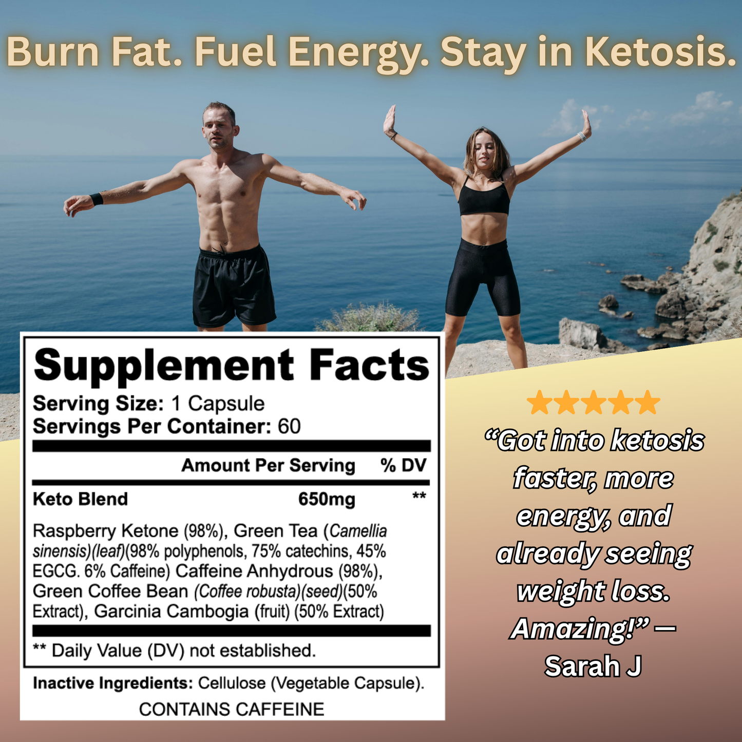 Keto-5 – Ketosis, Fat Burning & Energy Support | Elemental Edge