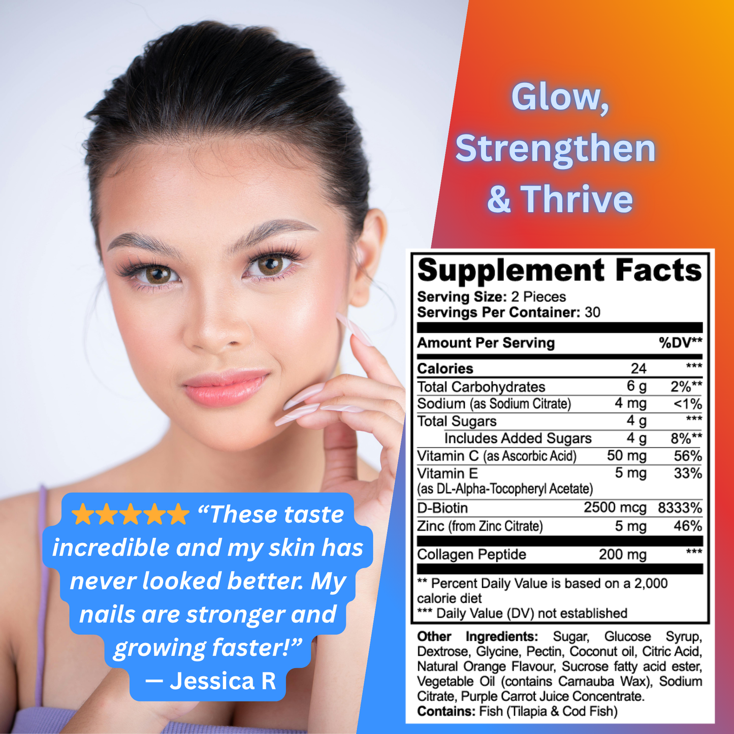 Collagen Gummies – Skin, Hair, Nail & Joint Support | Elemental Edge