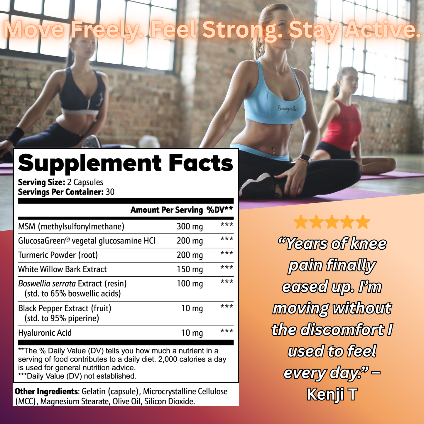 Joint Support – Mobility, Flexibility & Comfort Formula | Elemental Edge