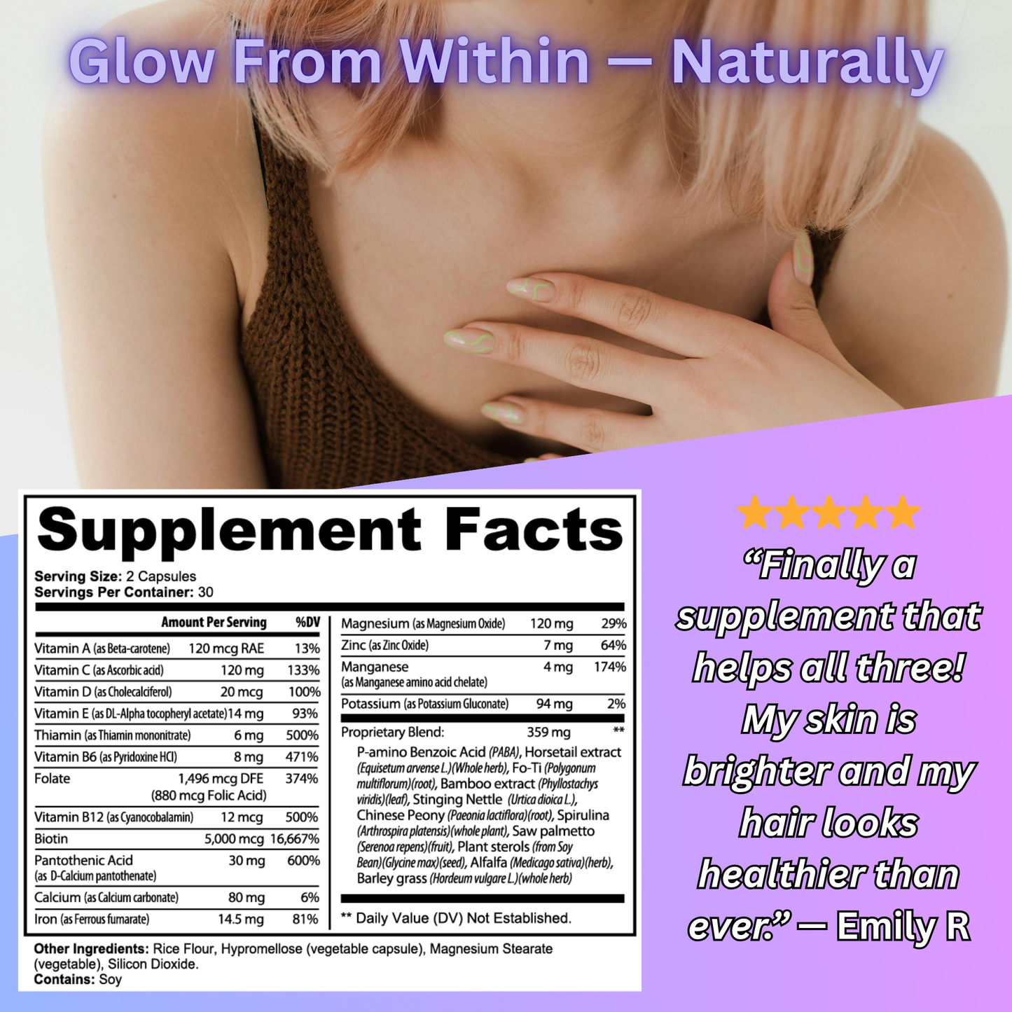 Hair, Skin & Nails Essentials – Beauty, Strength & Radiance | Elemental Edge