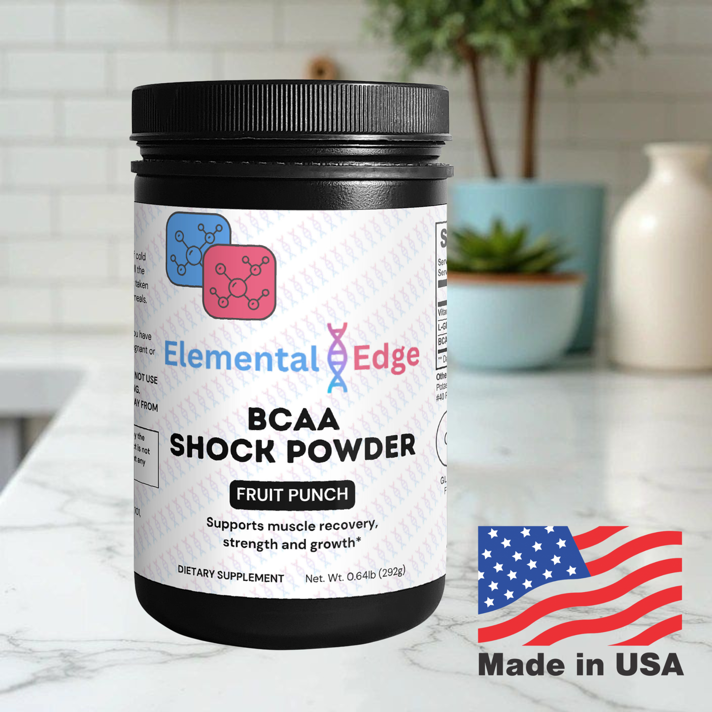 BCAA Shock Powder – Endurance, Recovery & Muscle Growth | Elemental Edge