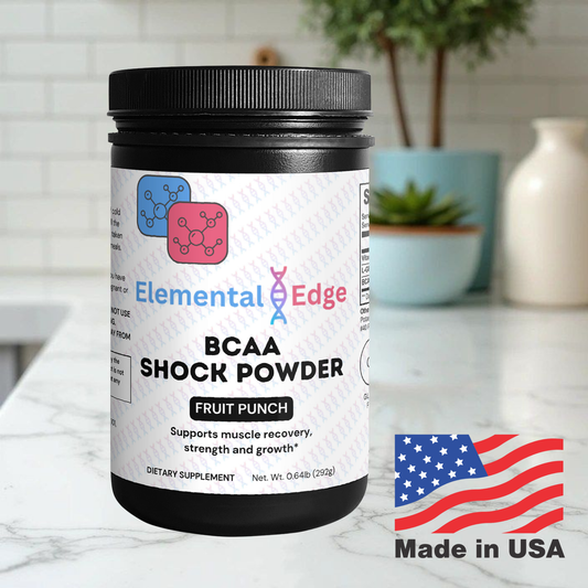 Elemental Edge BCAA Shock Powder (Fruit Punch) – Build, Recover, Dominate