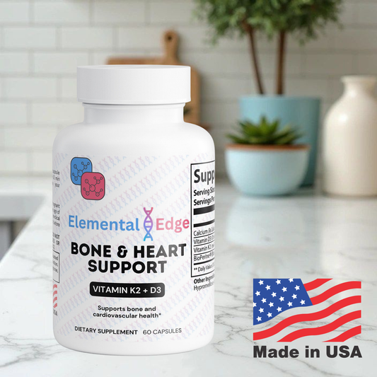 Bone & Heart Support – D3, K2 & Calcium for Strength & Circulation | Elemental Edge