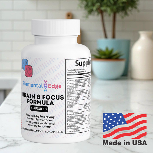 Brain & Focus Formula – Mental Clarity, Memory & Productivity | Elemental Edge