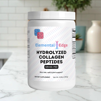 Grass-Fed Hydrolyzed Collagen Peptides – Skin, Joint & Hair Support | Elemental Edge