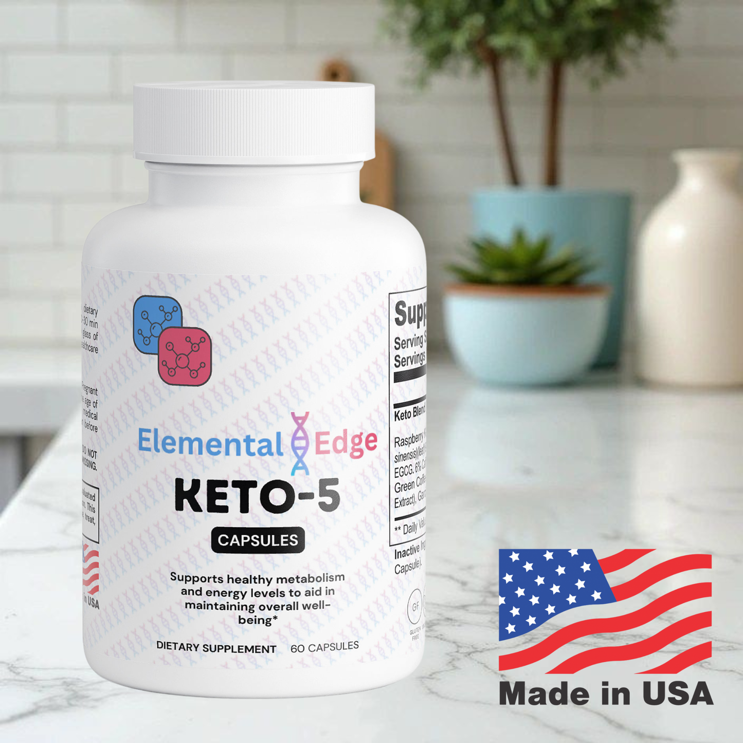 Keto-5 – Ketosis, Fat Burning & Energy Support | Elemental Edge