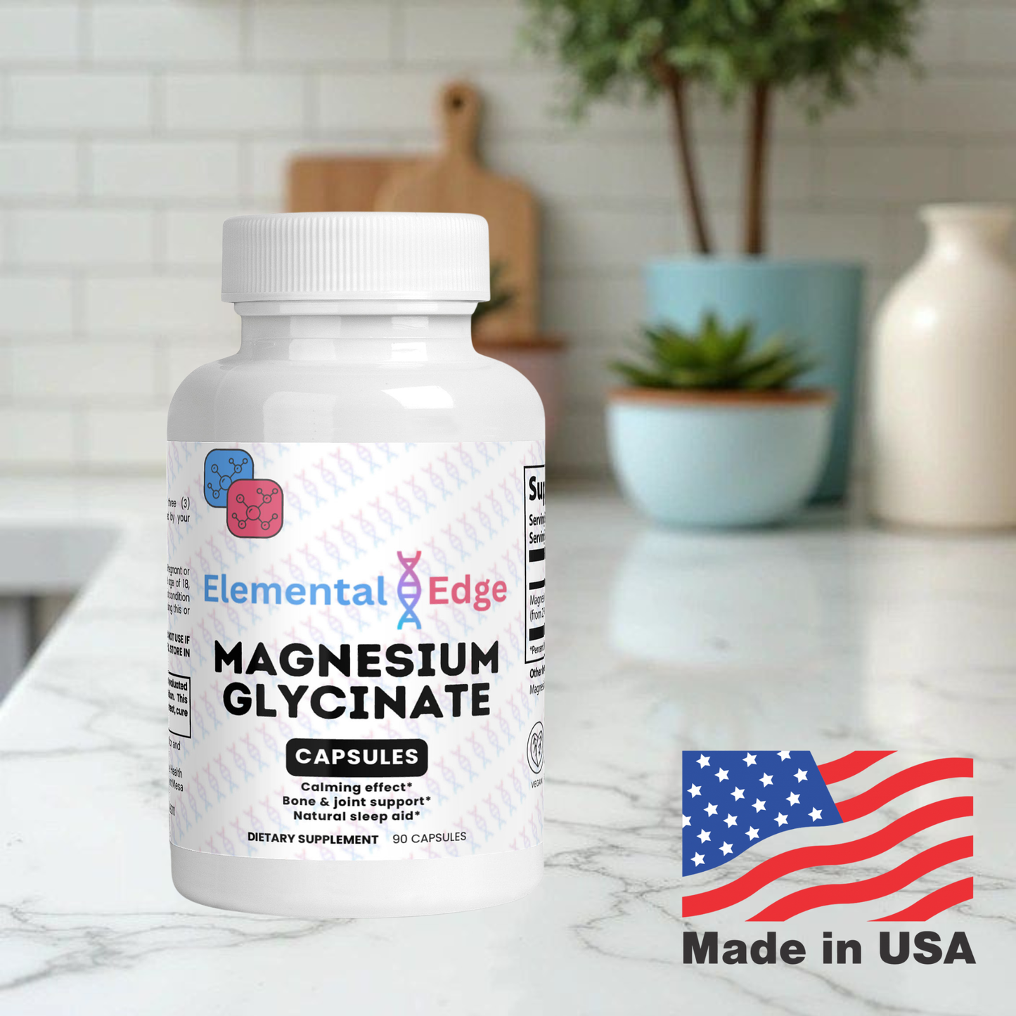 Magnesium Glycinate for Sleep, Stress & Muscle Recovery | Elemental Edge Health
