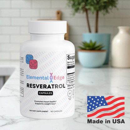 Resveratrol 50% 600mg – Heart, Brain & Anti-Aging Support | Elemental Edge